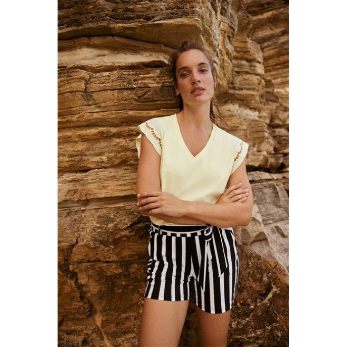 Lady Day T-shirt Lake L24.375.3223 butter yellow